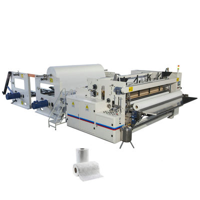 Máquina el rebobinar del rollo del papel higiénico, máquina Maxi Rolls de la fabricación de papel de la pequeña escala del PLC
