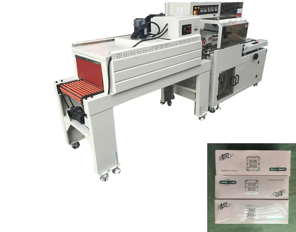 No hay necesidad de tocar la mano V caja de cartón plegada dibujo papel de tejido facial máquina de fabricación de la línea de producción 5