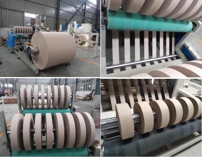 Máquina de recirculación y corte de rollos de papel Kraft de alta velocidad 1