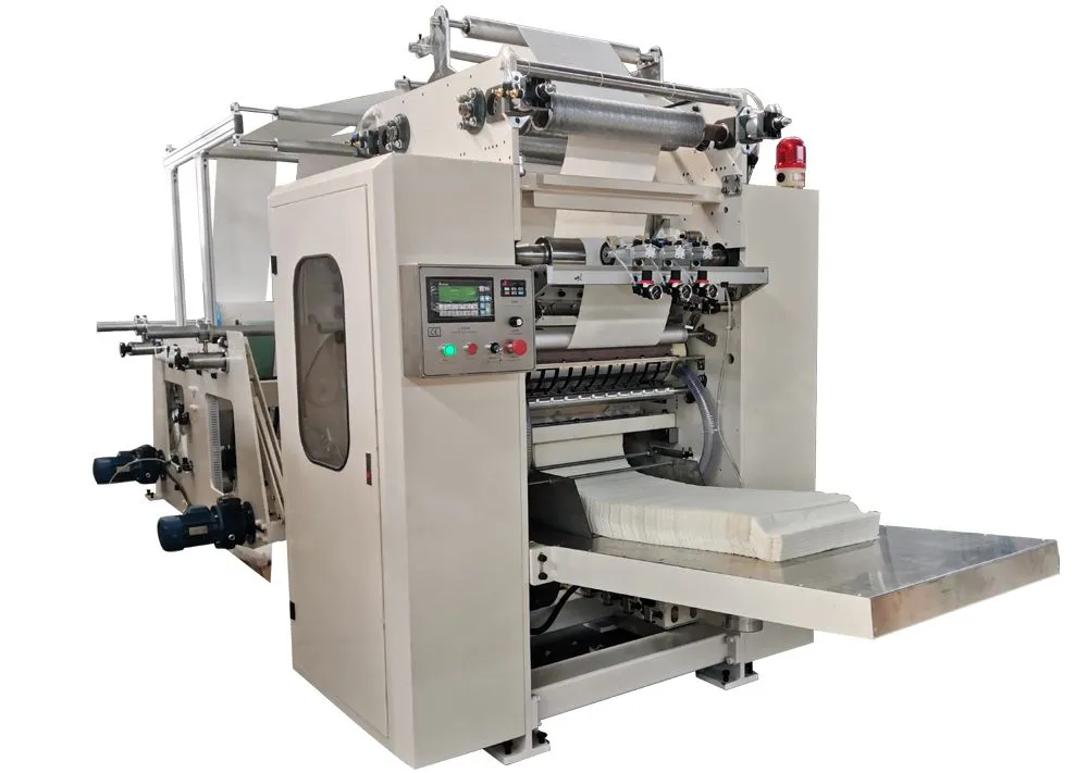 High speed V fold hand towel paper making machine and facial tissue folding machine 2