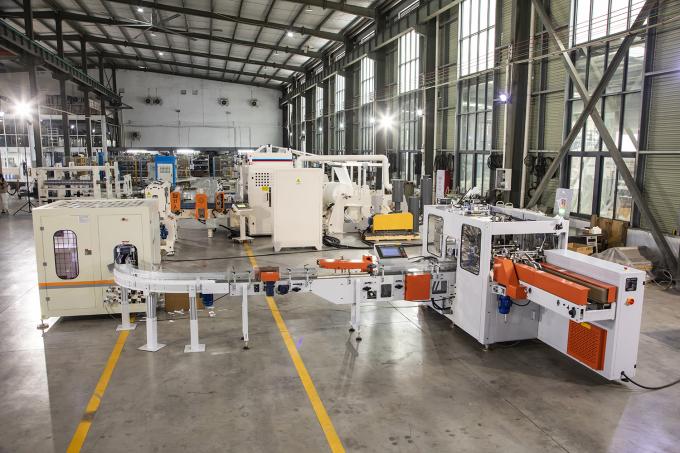 1/2 Fold Soft Bag Pack Facial Tissue Paper Machine Línea de producción de papel de tejido de cara Sistema de embalaje automático de transferencia de alta velocidad 1
