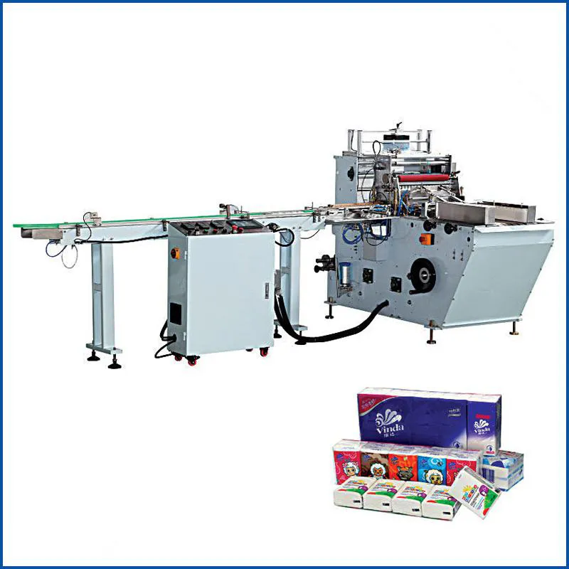 Línea de producción de pañuelos de bolsillo totalmente automática, línea de conversión de papel para pañuelos, máquina para fabricar pañuelos 3