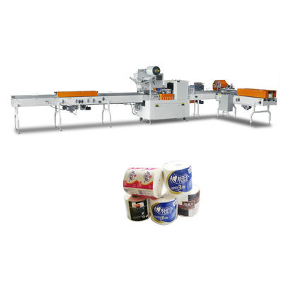 Máquina automática de embalaje de papel higiénico de rollo único PLC tamaño ajustable