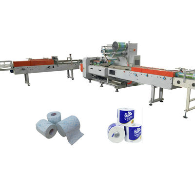 Máquina de embalaje de papel higiénico para uso en fábricas de tejidos 100-200 paquetes/min