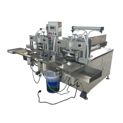 Máquina de embalaje de bolsas de papel de servilleta semiautomática de bajo costo