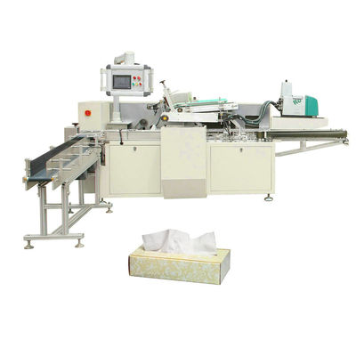 Máquina de embalaje de papel de tejido facial en caja totalmente automática