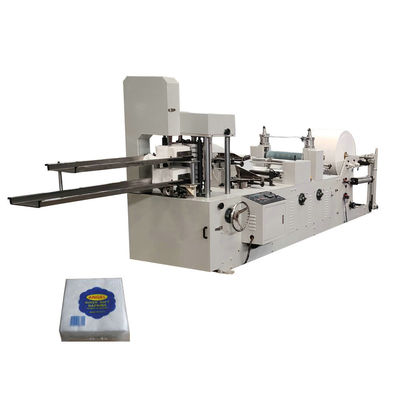 Máquina automática de plegado de pañuelos de dos cubiertas con impresión a color