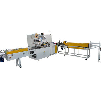 Máquina de embalaje de papel de rollo único de papel higiénico pequeño individual de 150 bolsas/minuto
