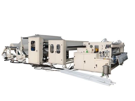 Máquina automática de retorcer papel higiénico con laminación de pegamento