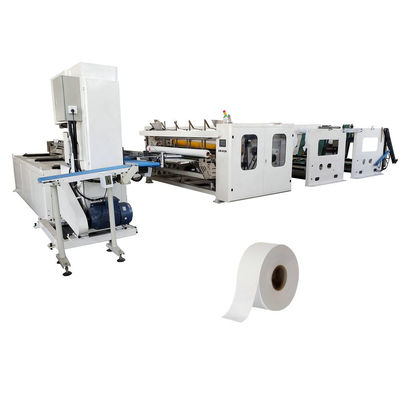 Línea de producción automática de papel higiénico maxi con máquina de embalaje con contracción térmica