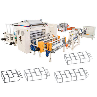 Más reciente 1/2 Fold Soft Bag Pack Facial Tissue Paper Machine Línea de producción de transferencia automática de alta velocidad y sistema de embalaje