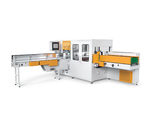 Máquina empacadora de pañuelos de papel faciales de alta velocidad para embalaje tridimensional